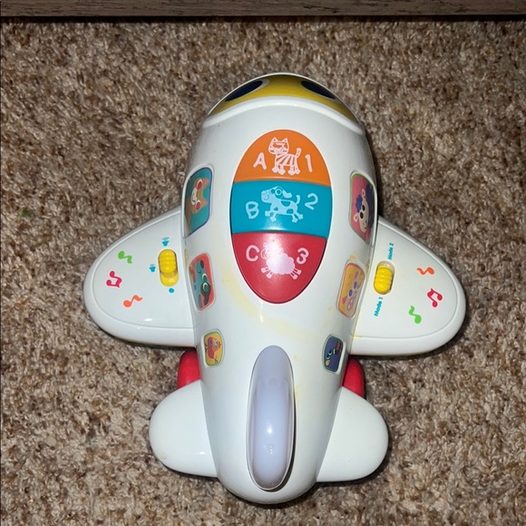 Bump 'n Go Learning Airplane Toy Educational Baby Toy, Lights Up And Talks - Picture 5 of 7